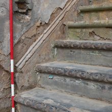 Stair of moulded Rowley Rag, Chances Glassworks, Smethwick