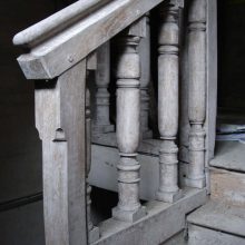 17th-century stair with turned balusters, Sevenoaks, Kent