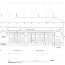 Industrial elevation, Gloucester Electricity Works turbine hall, erected 1900