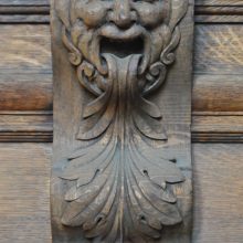 Carved console of C19th staircase